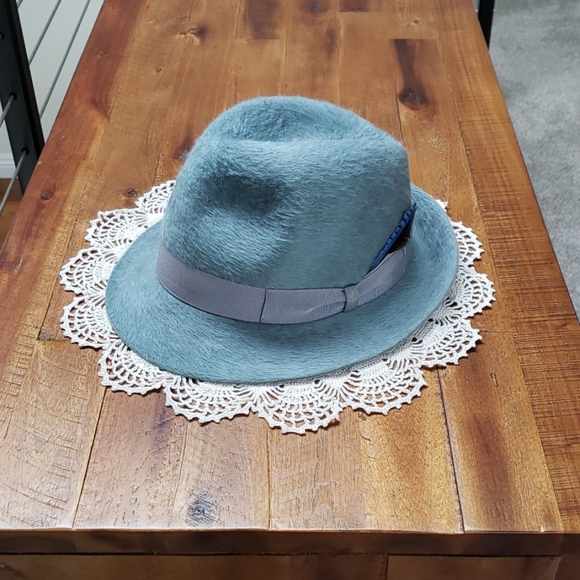 HP🎊💙🐇Borsalino Trilby Fur Felt Fedora Hat - Picture 5 of 8
